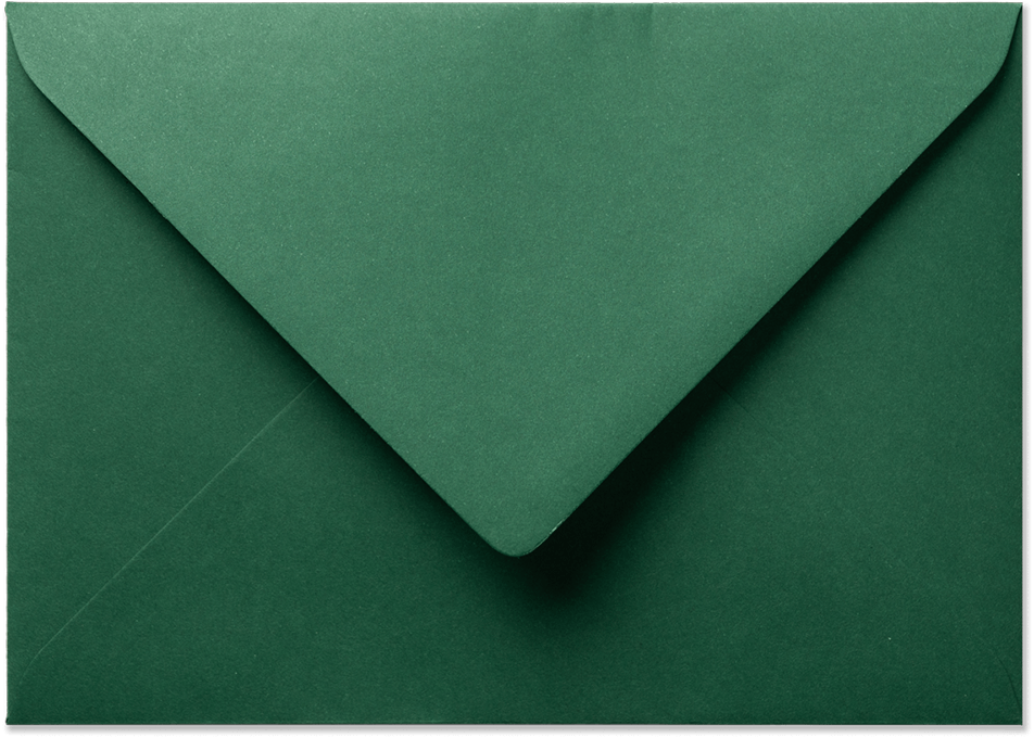 Envelop 12,5 x 17,6 cm Kerstgroen