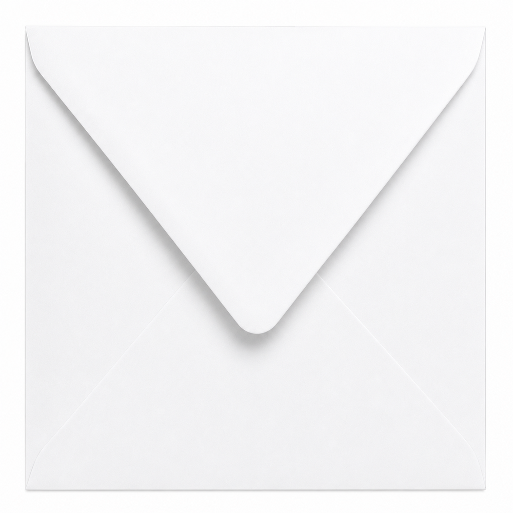 Envelop 16 x 16 cm White (lange klep)