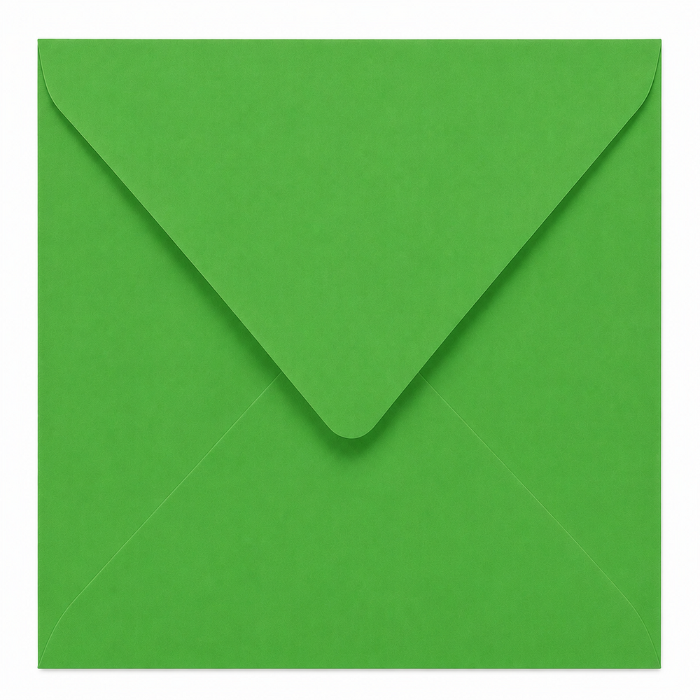 Envelop 13 x 13 cm Meadow Green (lange klep)