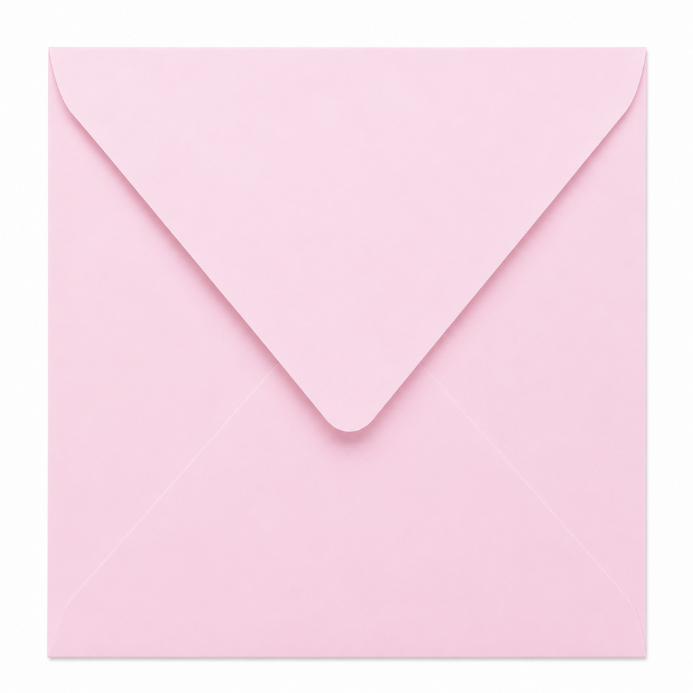 Envelop 15,5 x 15,5 cm Soft Pink (lange klep)