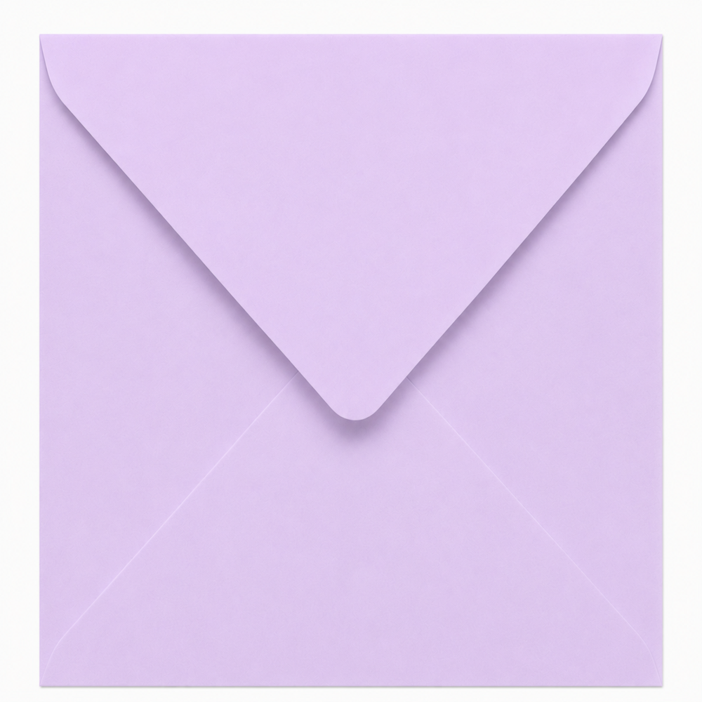 Envelop 15,5 x 15,5 cm Amethyst (korte klep)