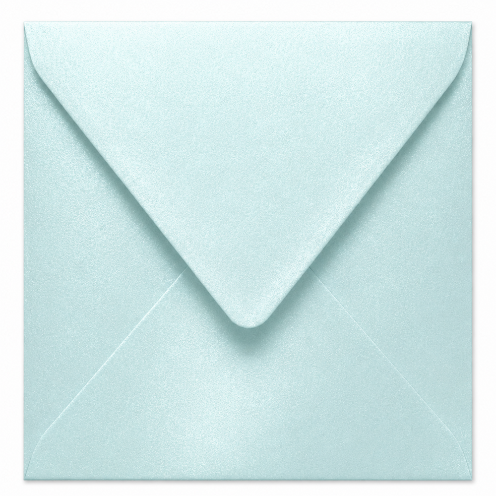 Envelop 13 x 13 cm Fresh Blue (lange klep)