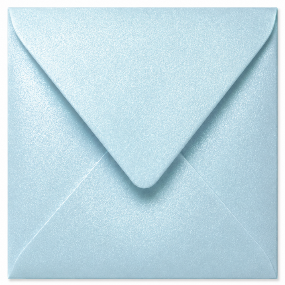 Envelop 15,5 x 15,5 cm Fresh Blue (lange klep)