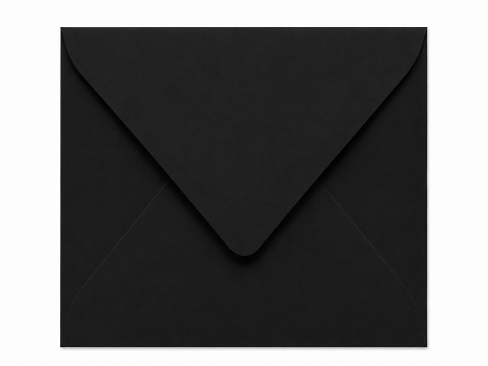 Envelop 8,2 x 11,3 cm Black 