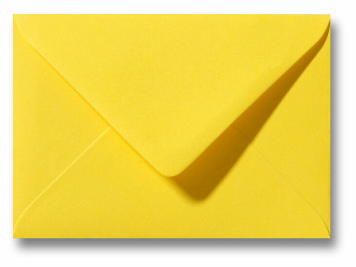 Envelop 11,4 x 16,2 cm Canary Yellow (lange klep)