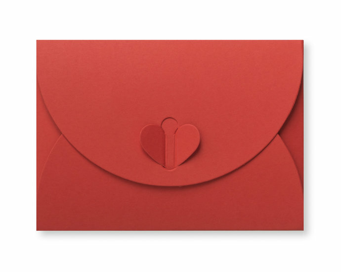 Cadeau Envelop 11 x 15,6 cm Koraalrood