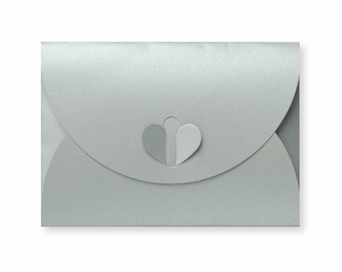 Cadeau Envelop 11 x 15,6 cm Metallic Zilver
