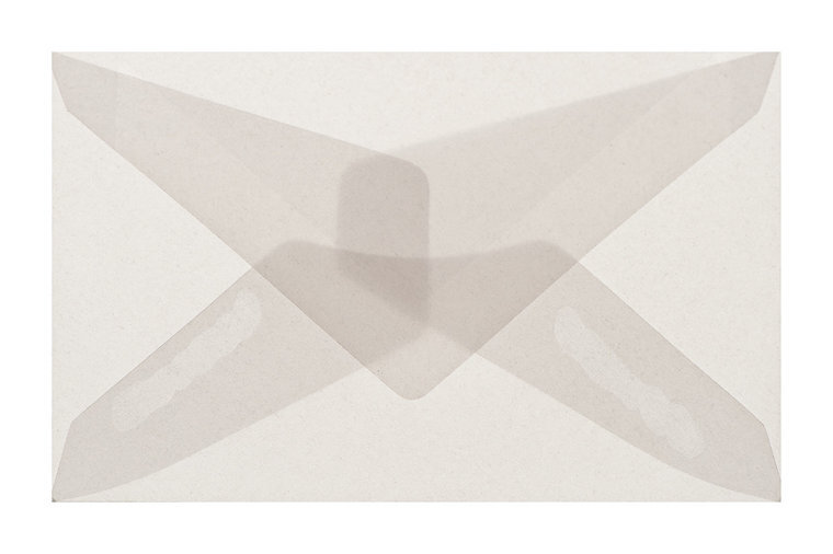 Envelop 62 x 98 cm transparant wit