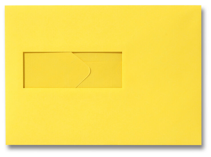 Envelop 15,6 x 22 cm Boterbloemgeel venster