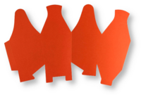 Wok box Donkeroranje per 3 stuks