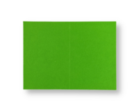 Dubbele kaart staand 7,5 x 11 cm Weidegroen