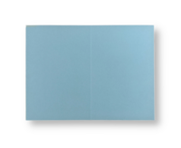 Dubbele kaart staand 7,5 x 11 Laguneblauw