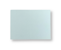 Dubbele kaart staand 7,5 x 11 cm Zachtblauw