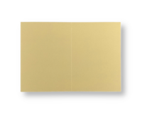 Dubbele kaart staand 7,5 x 10,5 cm Zachtbruin