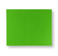 Dubbele kaart staand 6,5 x 10,5 cm Weidegroen