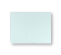 Dubbele kaart staand 6,5 x 10,5 cm Zachtblauw
