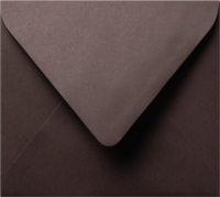 Envelop 12,5 x 14 cm Chocolat