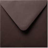 Envelop 16 x 16 cm Chocolat