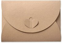 Cadeau Envelop 11 x 15,6 cm bruin