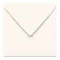 Envelop 16 x 16 cm Vanilla (korte klep)