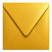 Envelop 16 x 16 cm Metallic Gold (lange klep)