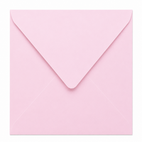 Envelop 16 x 16 cm Soft Pink (lange klep)