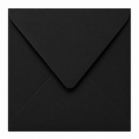 Envelop 13 x 13 cm Black (lange klep)