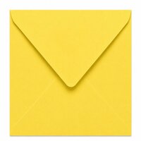Envelop 15,5 x 15,5 cm Canary Yellow (lange klep)