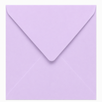 Envelop 15,5 x 15,5 cm Amethyst (korte klep)
