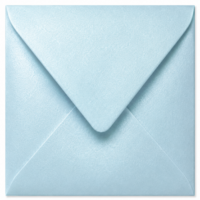 Envelop 15,5 x 15,5 cm Fresh Blue (lange klep)