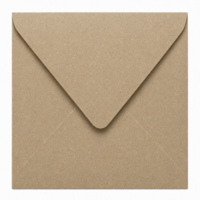 Envelop 16 x 16 cm Kraft (lange klep)