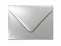 Envelop 8,2 x 11,3 cm Silver Metallic (lange klep)