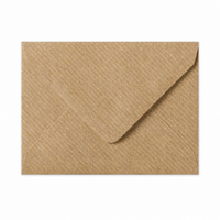 Envelop 8,2 x 11,3 cm Brown Ribbed Gloss