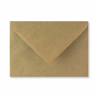 Envelop 12,5 x 17,5 cm Brown Ribbed (lange klep)