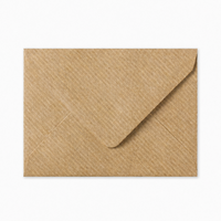 Envelop 12,5 x 17,5 cm Brown Ribbed 