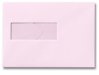 Envelop 15,6 x 22 cm Lichtroze venster