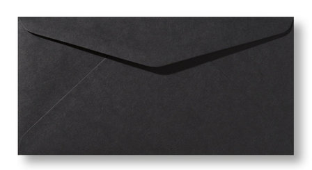Envelop 11 x 22 cm Zwart