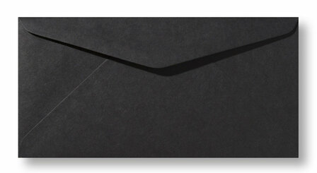 Envelop 11 x 22 cm Zwart