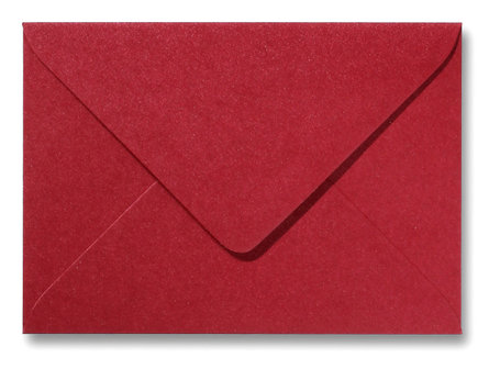 Envelop 15,6 x 22 cm Metallic Rood