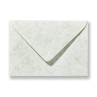 Envelop 11 x 15.6 cm Marmer Groen