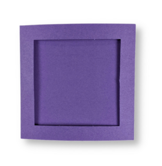 Passe-partout kaart met envelop Violet 14 x 14 cm 4 stuks