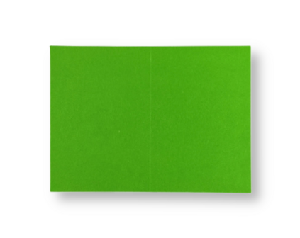 Dubbele kaart staand 7,5 x 11 cm Weidegroen