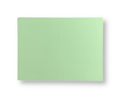 Dubbele kaart staand 7,5 x 11 cm Lentegroen