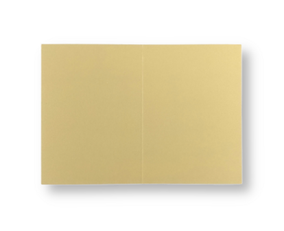 Dubbele kaart staand 7,5 x 10,5 cm Zachtbruin