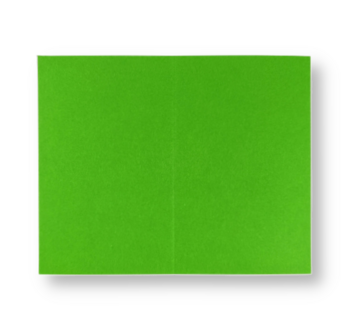 Dubbele kaart staand 6,5 x 10,5 cm Weidegroen