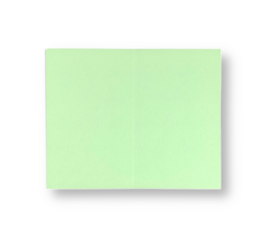 Dubbele kaart staand 6,5 x 10,5 cm Lentegroen