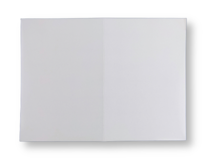 Dubbele kaart staand 17 x 23 cm Wit per 25 stuks