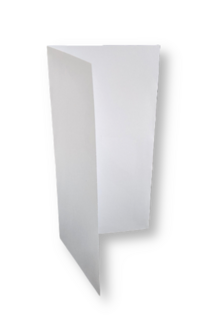 Dubbele kaart staand 18 x 18 cm Wit per 25 stuks