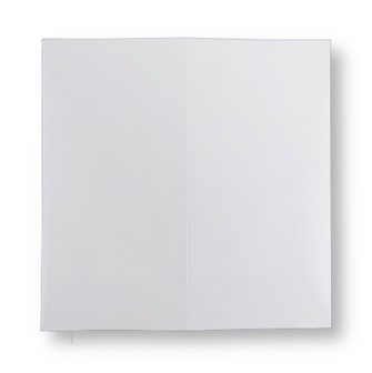 Dubbele kaart staand 18 x 18 cm Wit per 25 stuks