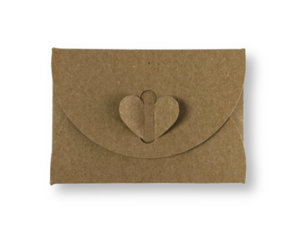 Cadeau Envelop 8 x 11,4 cm Kraft Natuurbruin
